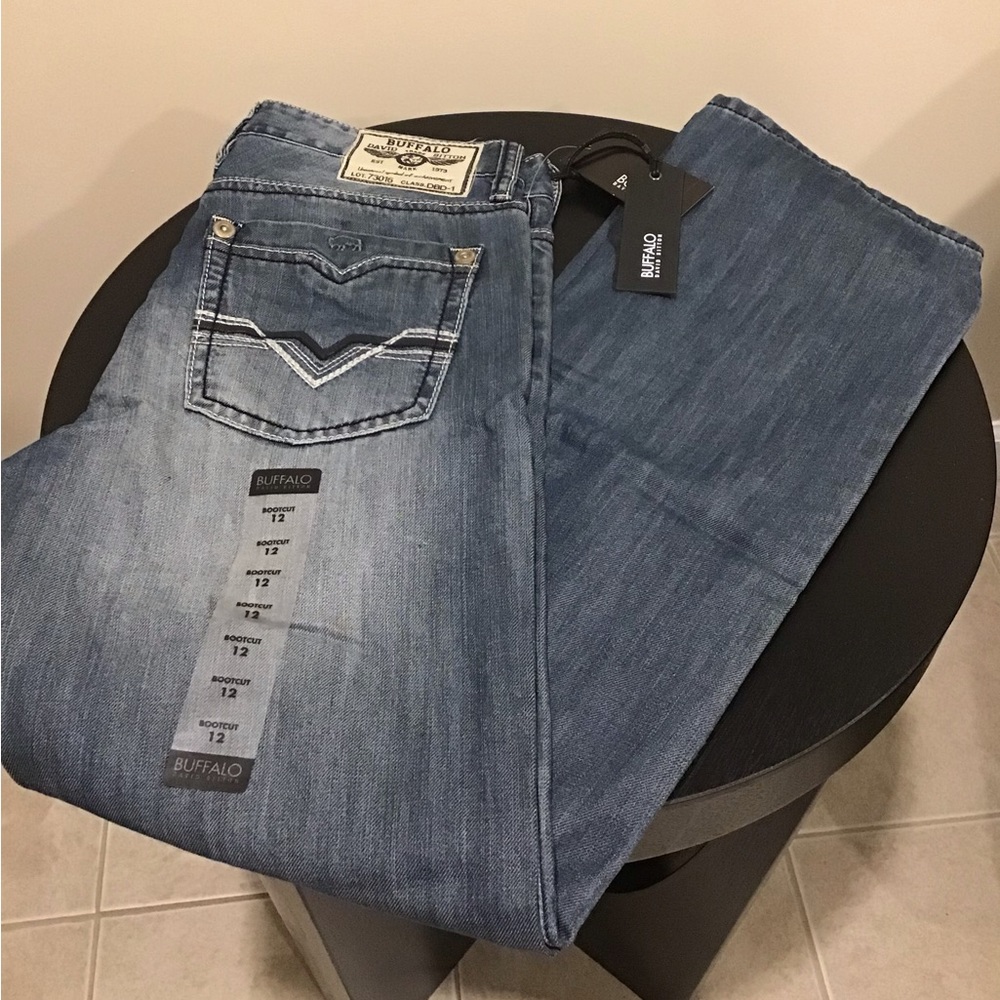 Boys NWT Buffalo David Bitton bootcut Jeans Size 12